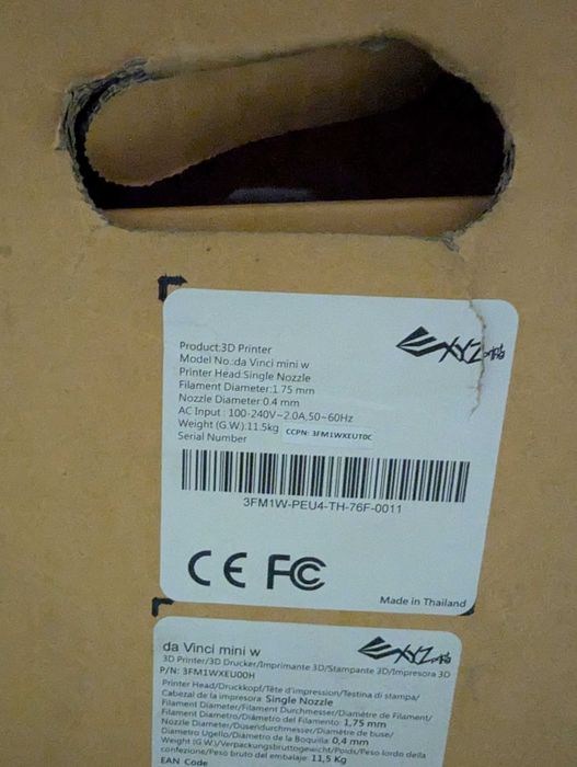 3d принтер xyzPrinting da Vinci mini