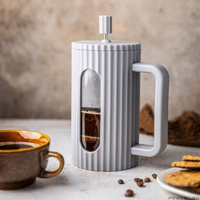 Aparat de cafea/ceai cu presiune de capacitate. 0,35 l, gri, Klausberg