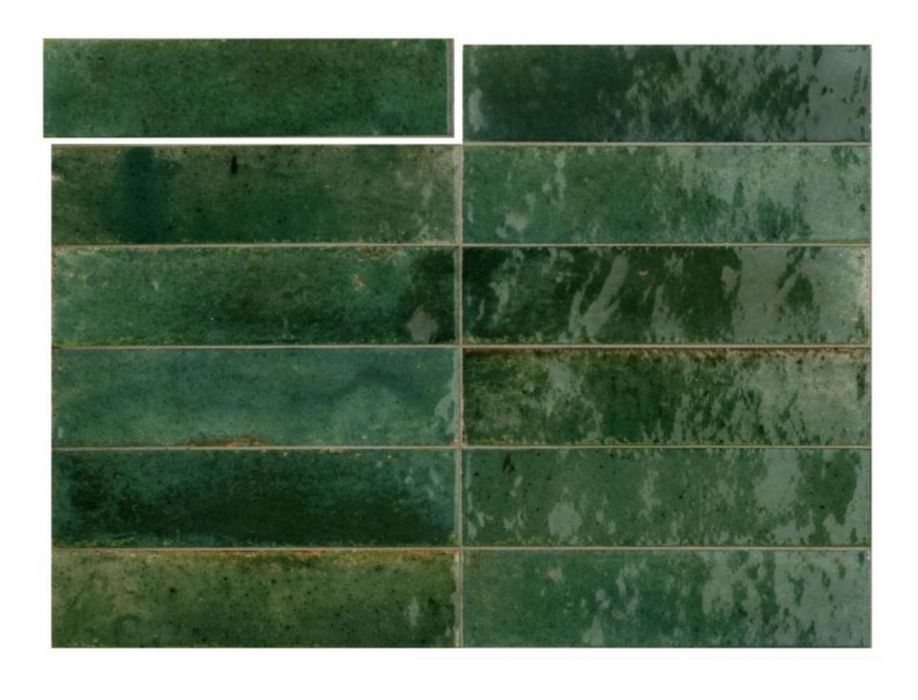 Зелени плочки гранитогрес Lume Green