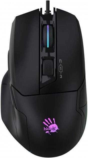 Проводная игровая мышь Bloody W70MAX BLACK RGB Gaminig Mouse