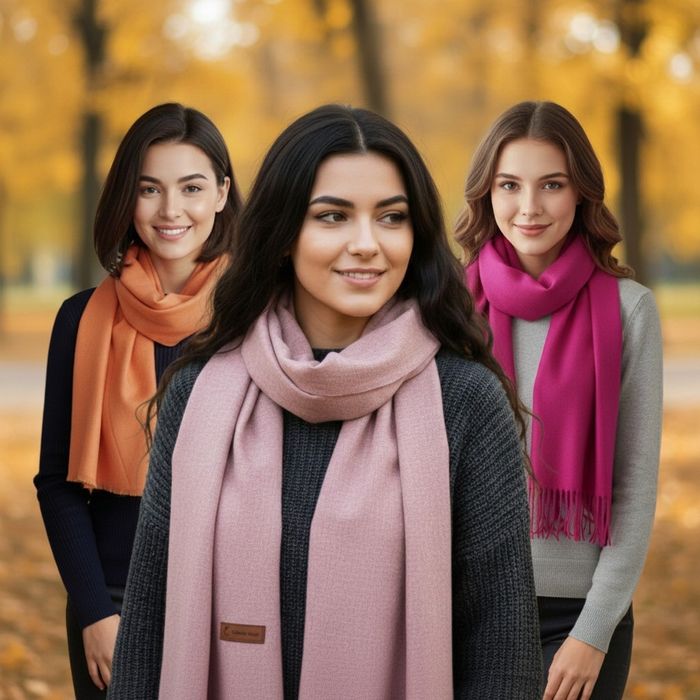 Луксозен кашмирен шал за зимата  25лв.