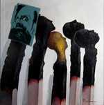 Tablou Gheorghe Lungu "Doar Chibrituri" - 140x140 cm