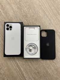 Vând iPhone 12 Pro Silver Full Box impecabil!