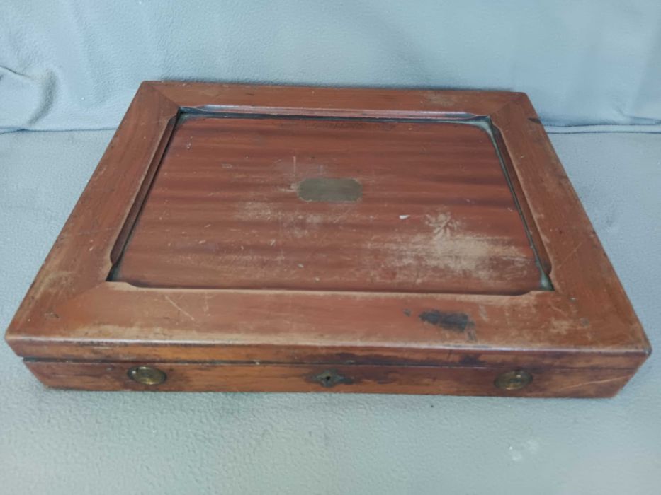 Instrument de masurat dioptria in diplomat de lemn, Vechi de colectie