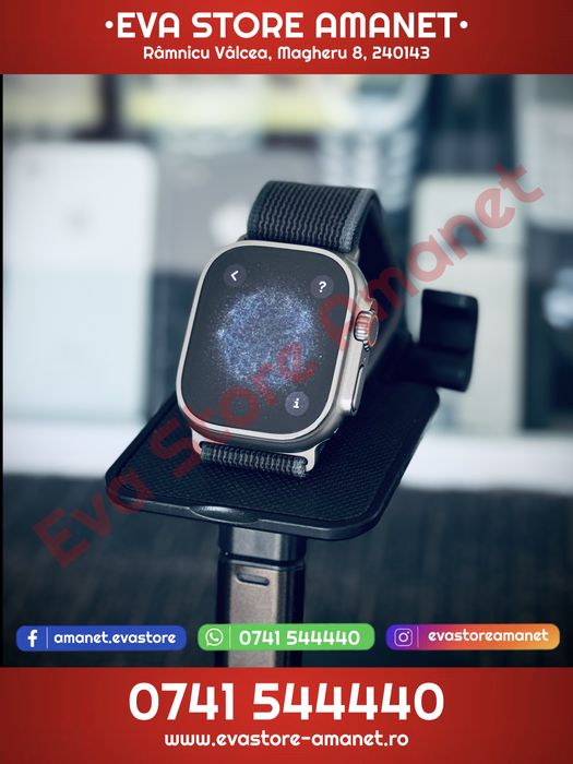 Apple Watch Ultra 2 Titanium Blue/Black 49mm A2986 Trail Loop Band