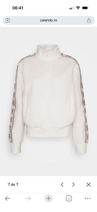 Hanorac cu bandă laterală cu logo Guess