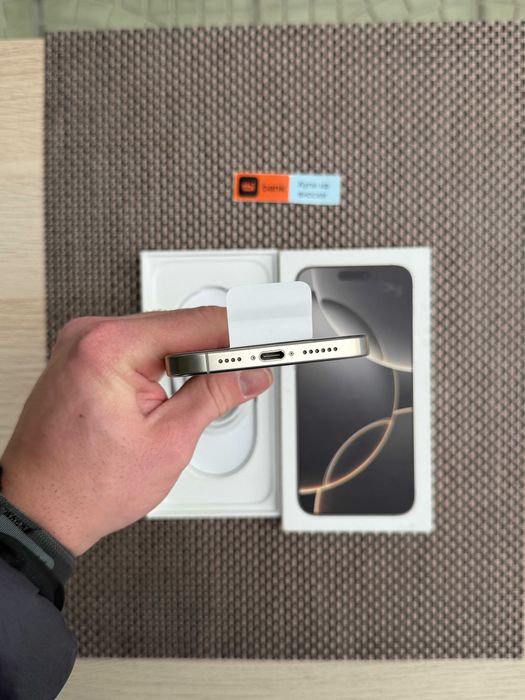 НОВ! iPhone 16 Pro MAX Лизинг от 75лв/м natural Titanium 256GB бял