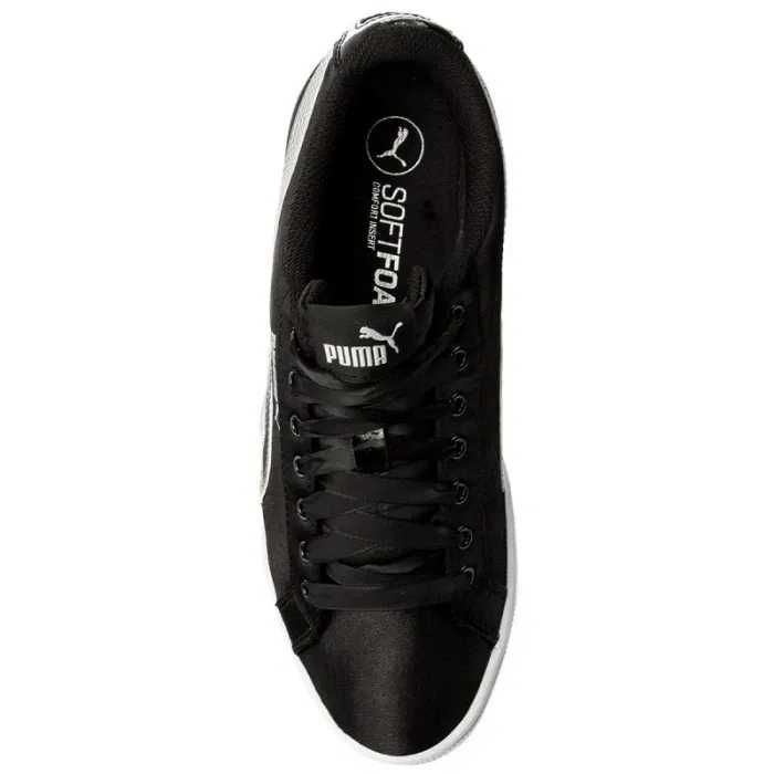 %ПРОМО% PUMA № 38 – Дамски обувки сатениран ефект BLACK & SILVER нови
