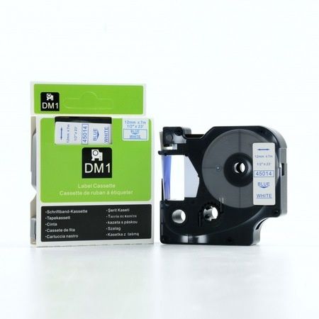 Etichete DYMO 45014 LabelManager D1, 12mm x 7m, albastru/alb, S0720540