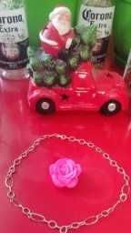 Сребърен синджир с висулка сърце