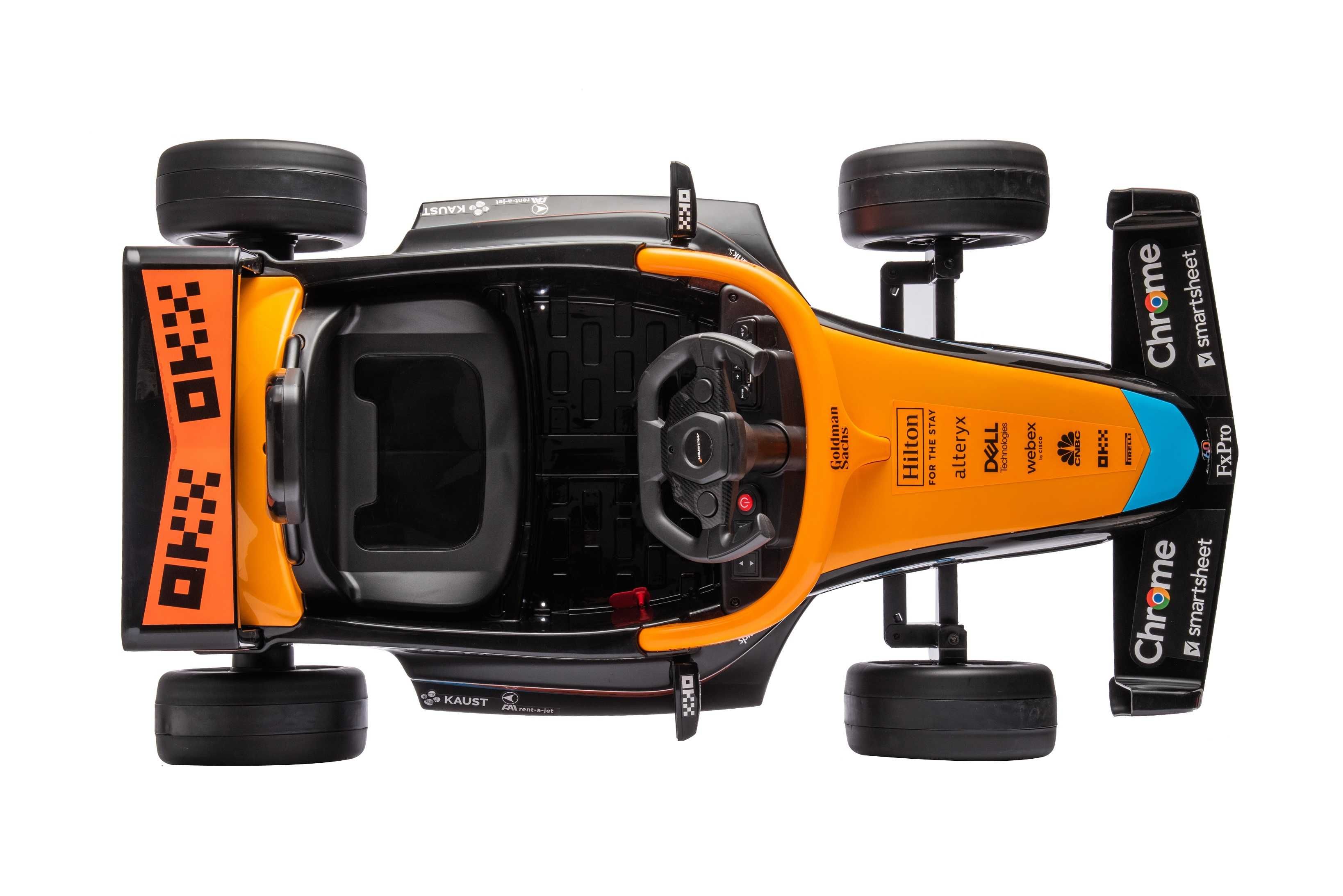 Masinuta electrica Formula 1 McLaren Racing 2x 35W 12V, scaun tapitat