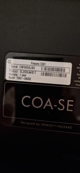 Vand urgent laptop HP