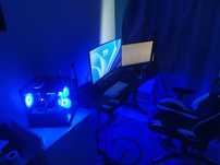vand scaun gaming alb negru cu garanție