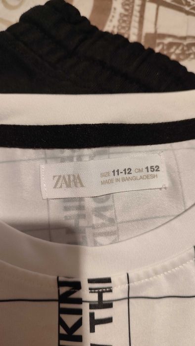 Тениска и къси панталони Zara размери 11-12 години 152см