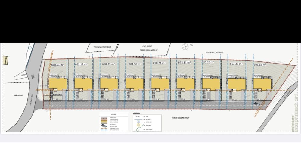 Teren parcelat de vanzare