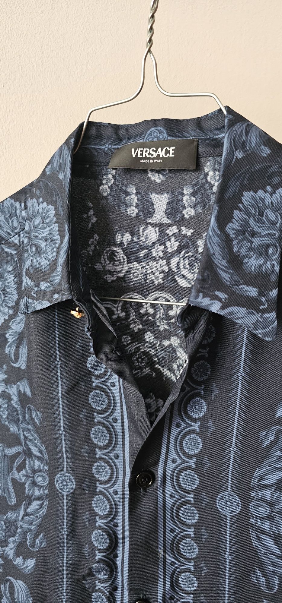 Versace детска риза от коприна