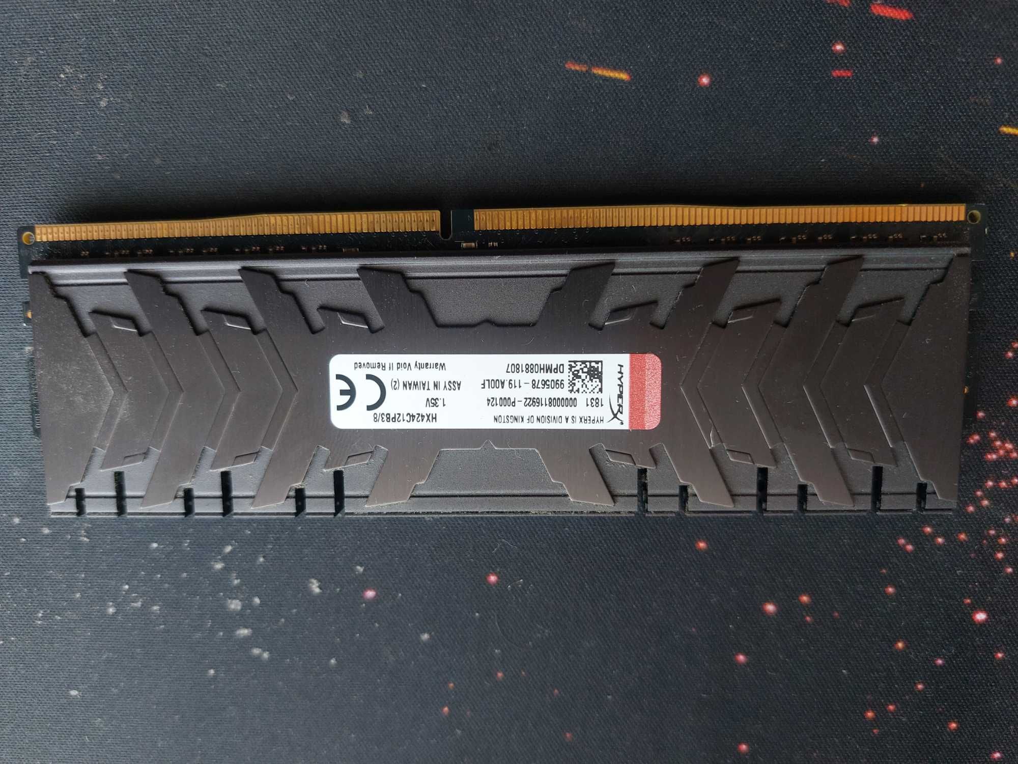 Memorie RAM HyperX 8 GB, DDR4, CL 12, 2400 MHz