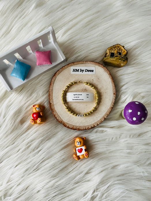 Bratari cu bile de argint