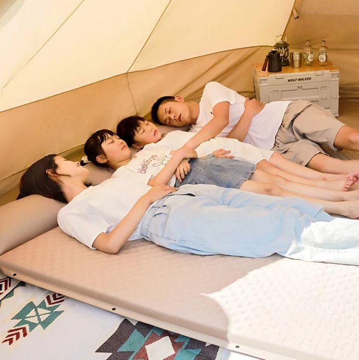 Надувной туристический коврик с подушкой 5см толщина