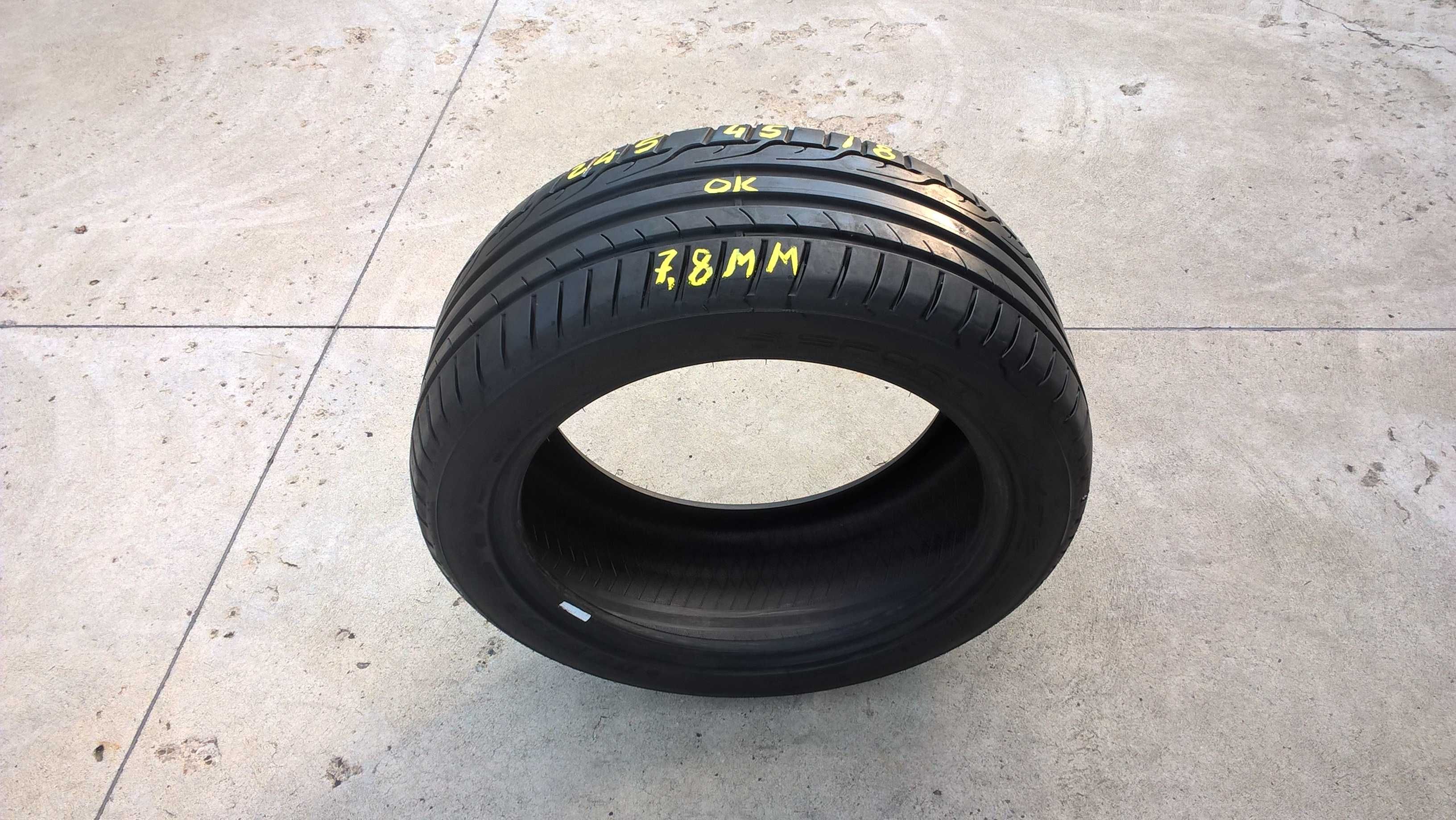 O anvelopa de vara 245 45 18 dunlop sport maxx RT profil 7,8 mm