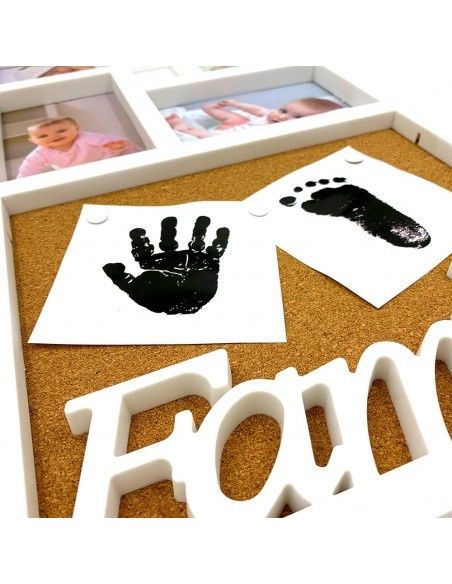 Rama foto colaj FAMILY + tabla de pluta 4 poze