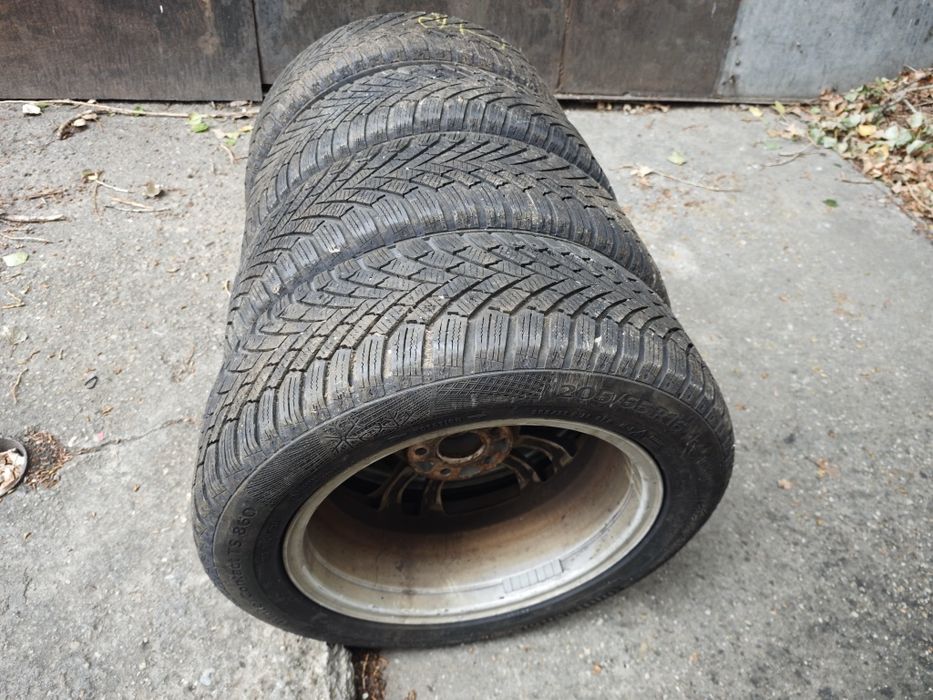 Jante aliaj Platin 5x105, 6,5jx16, ET38 cu anv iarna 205/55/16, 4-6mm