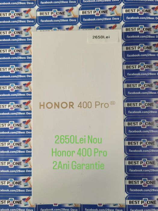 Magazin si in Rate Honor 400 Pro Sigilat 2650Lei 2Ani Garantie