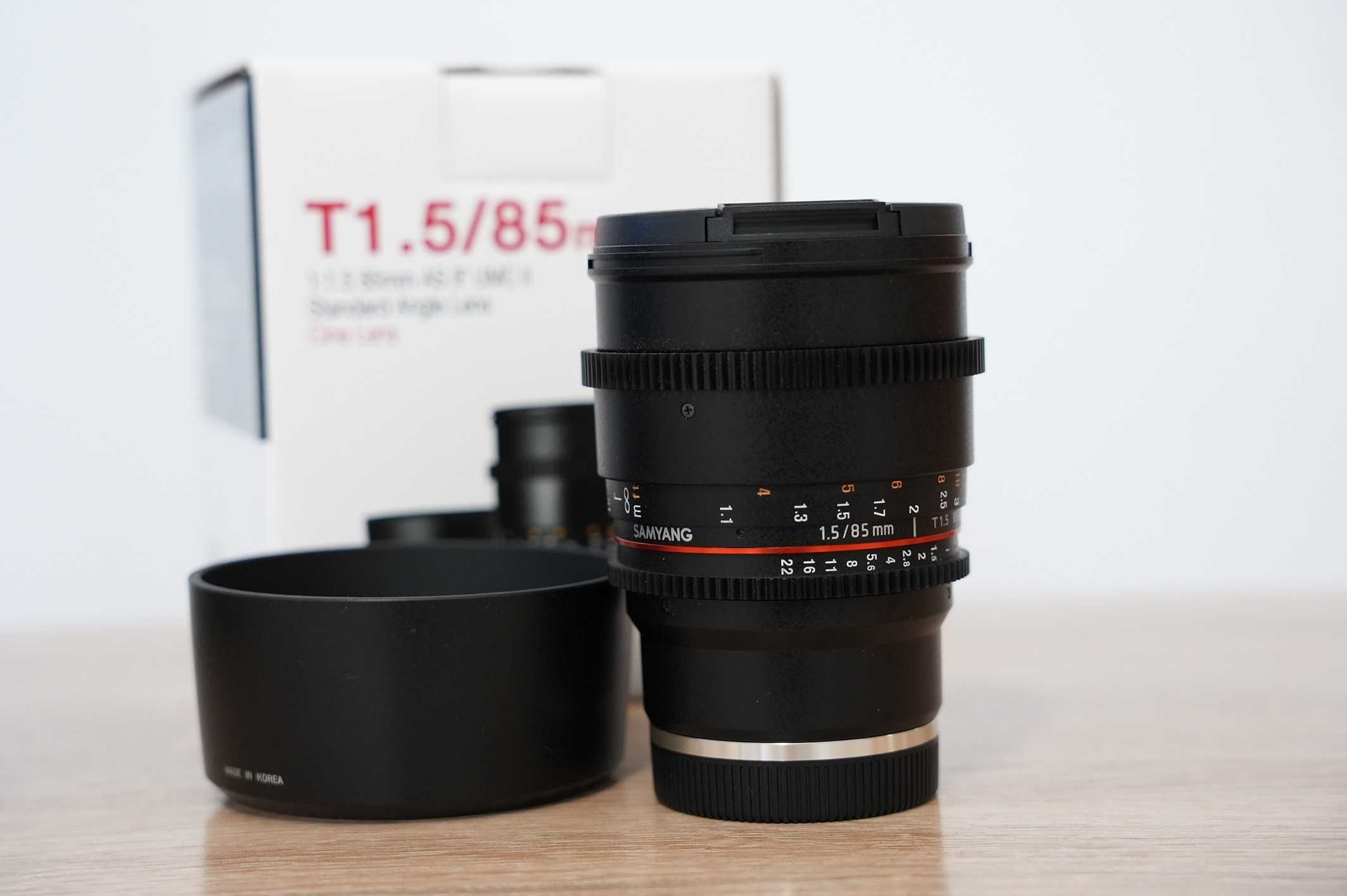 SAMYANG 85mm T1.5 VDSLRII Cine Obiectiv Montura Sony E