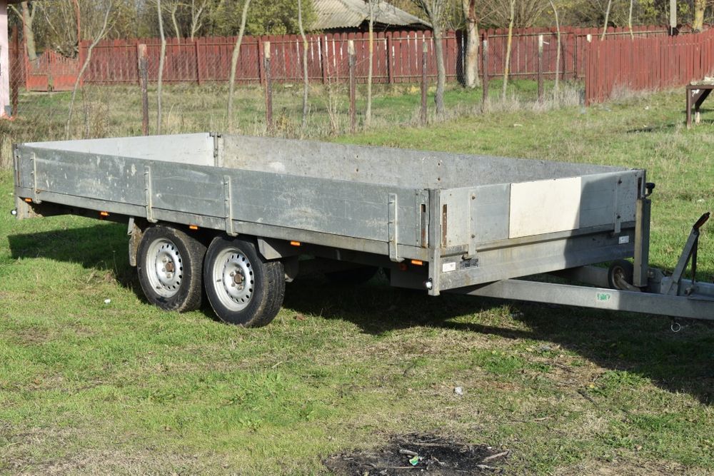Remorca ANSSEMS 4,1 m X 1,8 m MMA 3000kg aluminiu stare excelenta