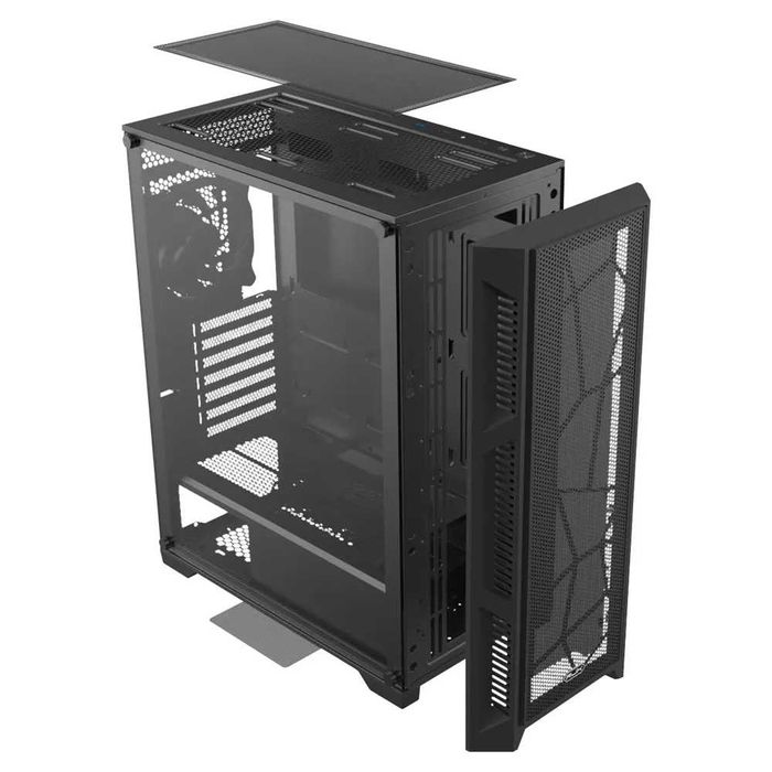 Кутия Raijintek ARCADIA III, USB 3.0, с прозорец, черна,