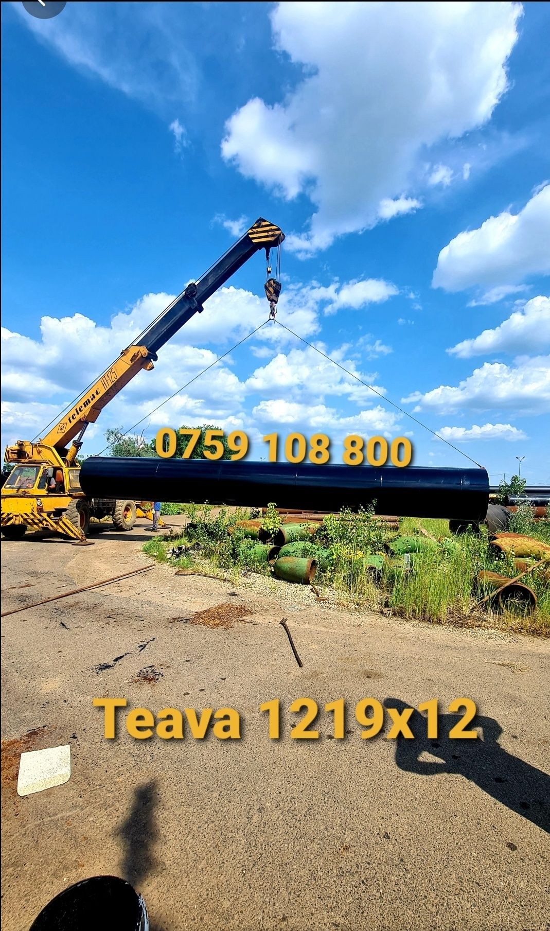 Teava nouă și recuperată dimensiune mare