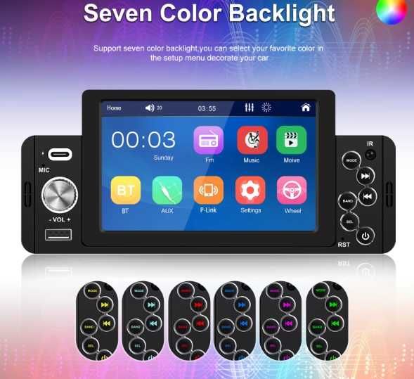 Dvd auto 5.1'' Touch Screen, Usb, Bt, ASISTENT VOCAL, Radio, DVR