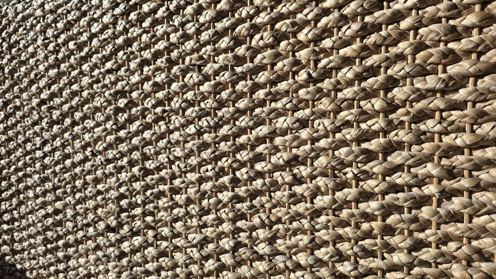 Fotoliu din fibre naturale ratan, abaca,  cu perne dehusabile