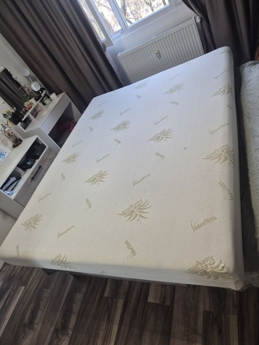 Saltea pat cu spuma poliuretanica + memory 160×200×15 cm