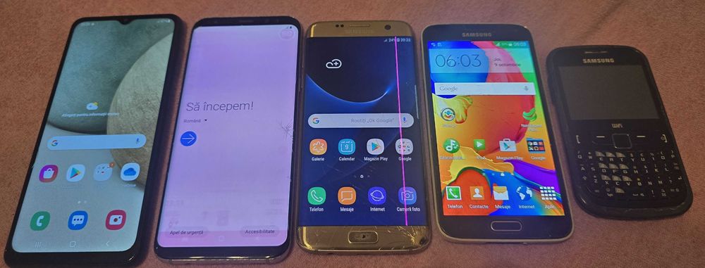 4x Samsung (Galaxy S8+, Galaxy S7 Edge, Galaxy S5, A12)