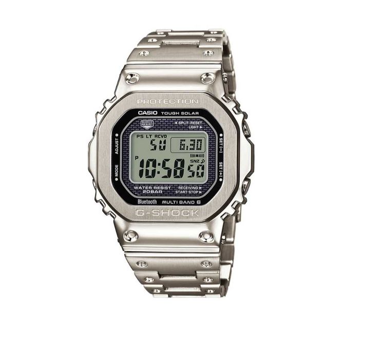 Ceas barbati Casio g shock gmw b5000d Silver clear Nou,Garantie