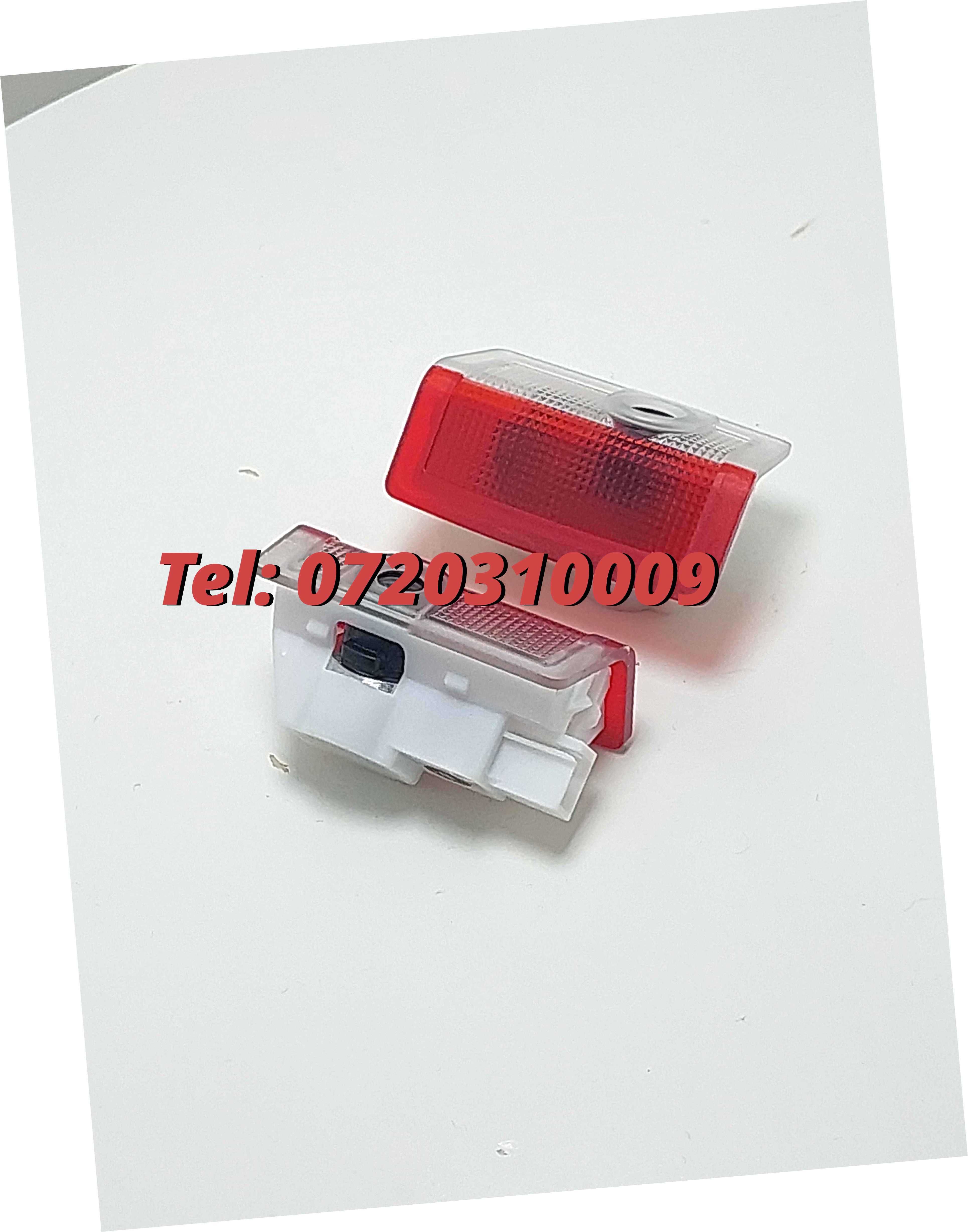 Set 2 Proiectoare Led Cu Logo Mercedes A B C E M Class