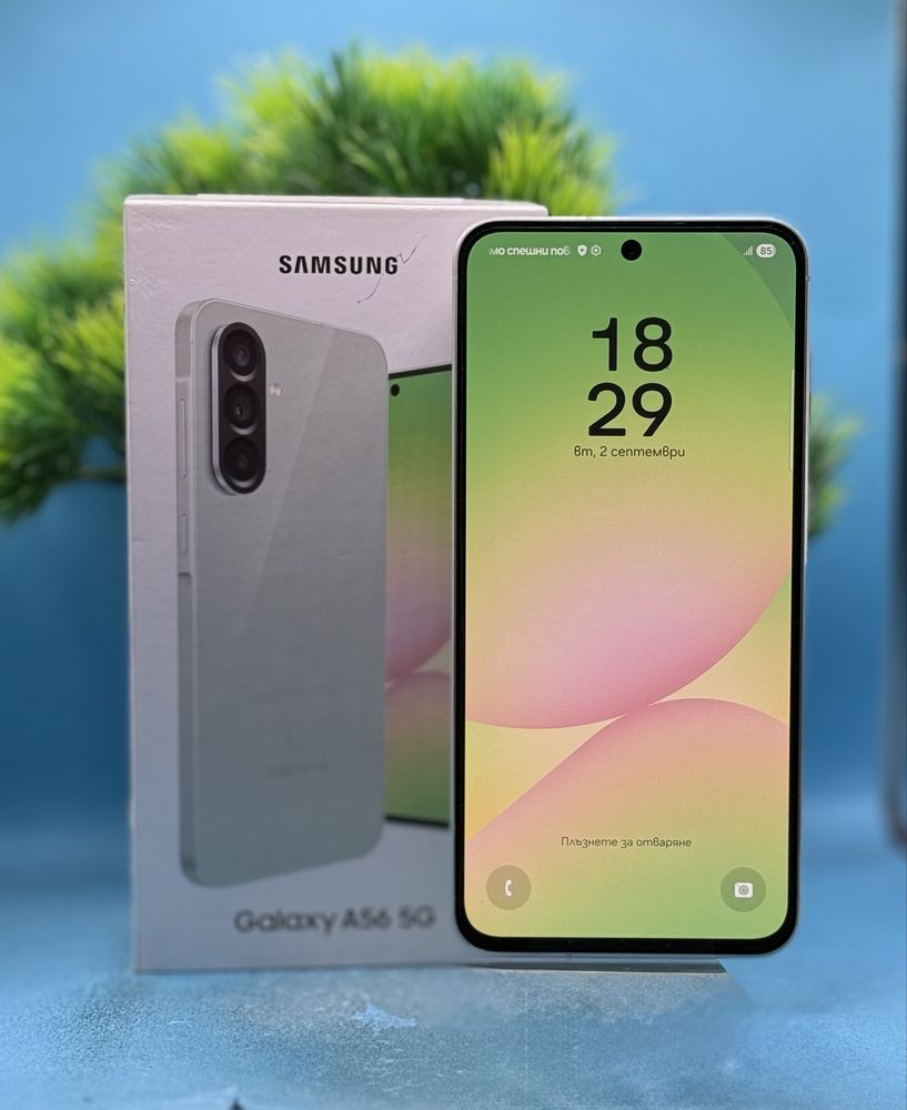 ГАРАНЦИОНЕН!!! Samsung Galaxy A56, 8GB RAM, 128GB, 5G, Awesome Olive