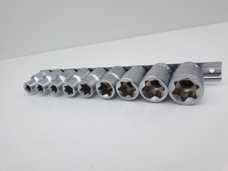 Set / Trusa tubulare E Torx E10 - E24 1/2" 9 piese