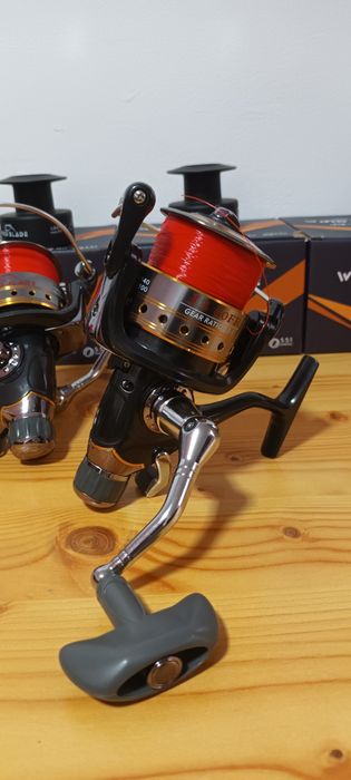 SET 4 Mulinete WIND BLADE J3 60FR, 9+1Rulmenti,Baitrunner