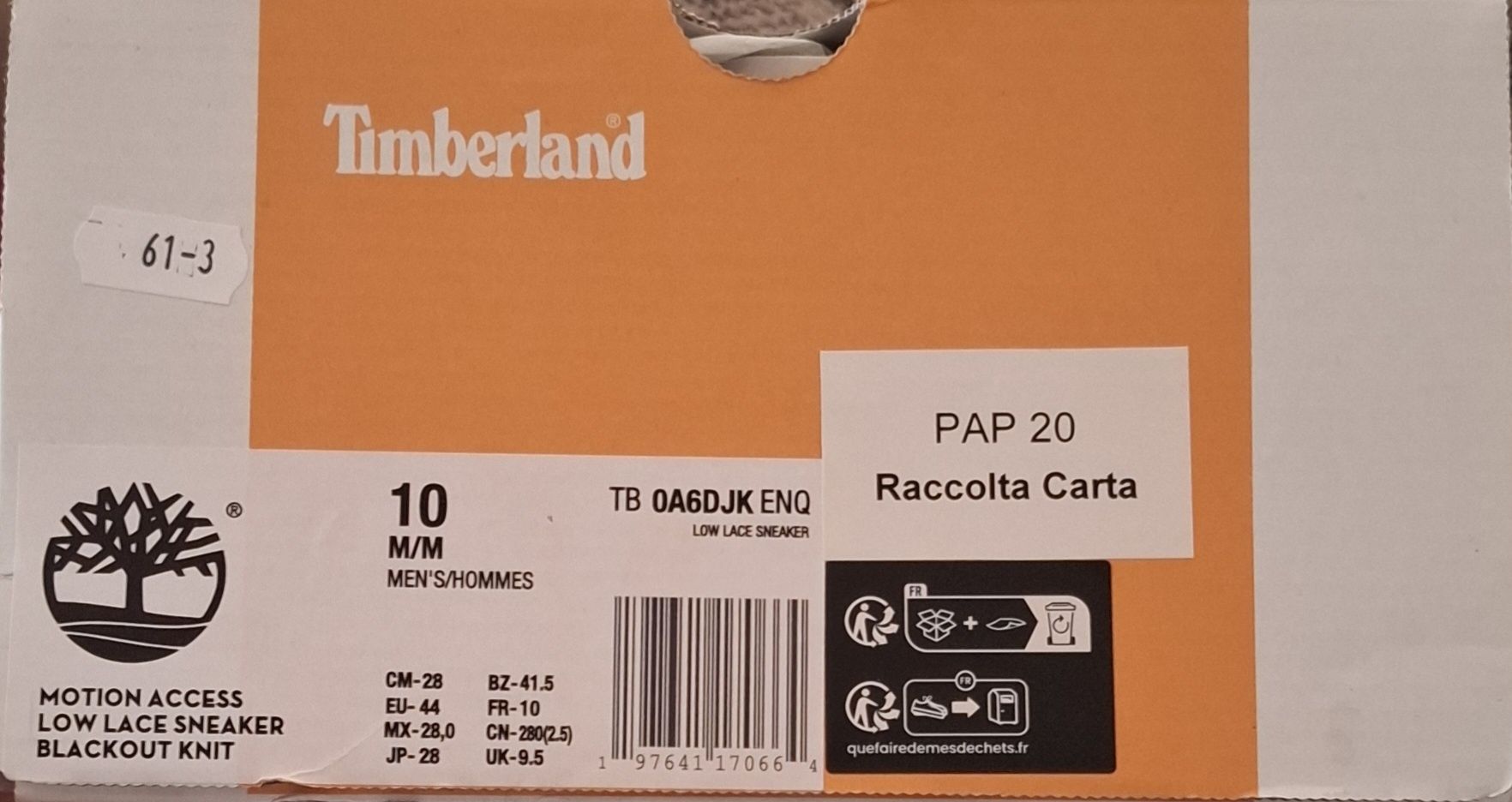 Timberland 100% original-Nom.44