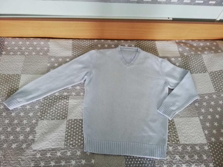Мъжки пуловер L-XL 100% памук НОВ