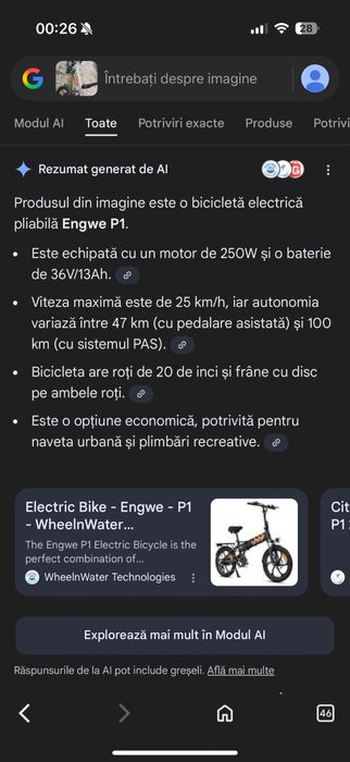Bicicleta electrica engwe p1