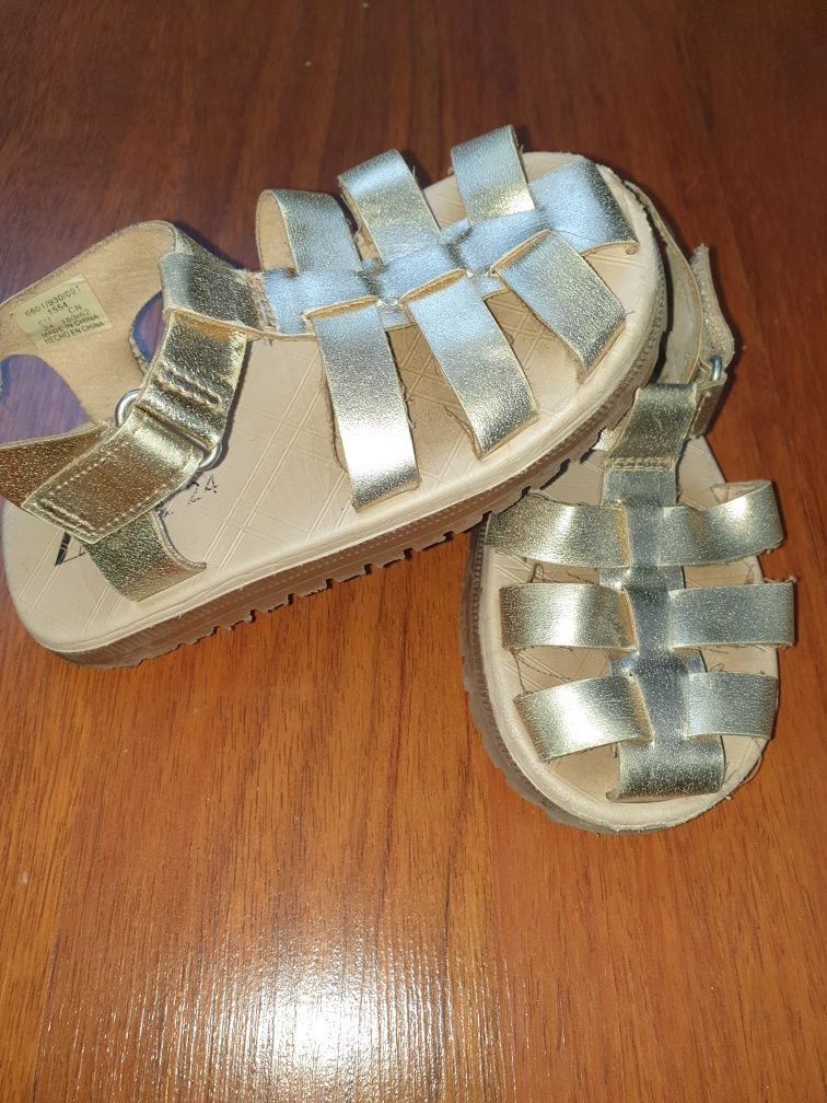 Vand sandale Zara girls aurii mar 24