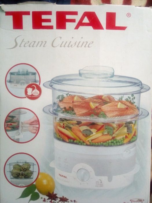 Aparat de gatit cu abur TEFAL STEAM CUISINE. NOU