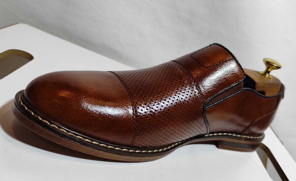 Pantofi split on 42 42.5 cap toe Lavoratione Artigianale NOI piele nat