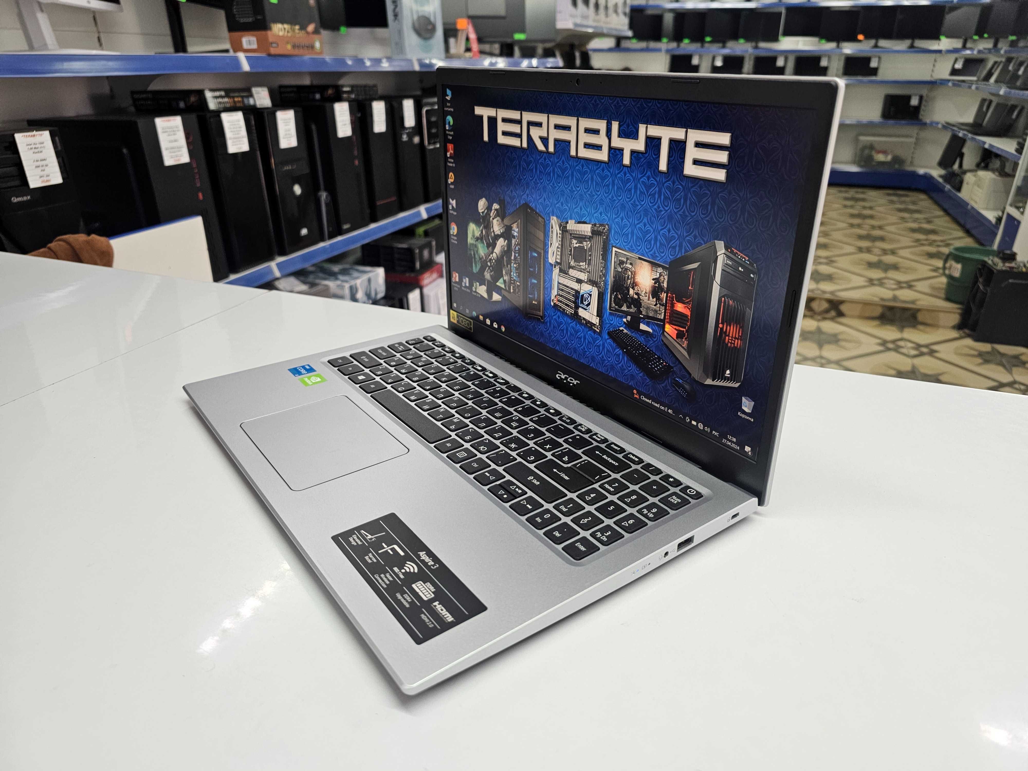 Ноутбук ACER(15.6")Core i3-11gen+SSD256+HDD1Tb+MX350\"TERABYTE"