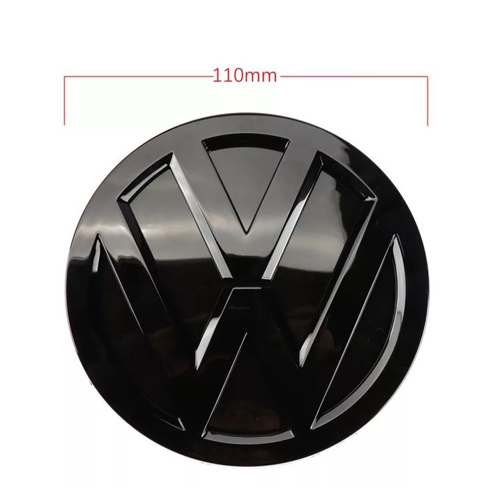 Set embleme logo stema pleoape negru lucios VW Golf 7 MK 7 fata spate