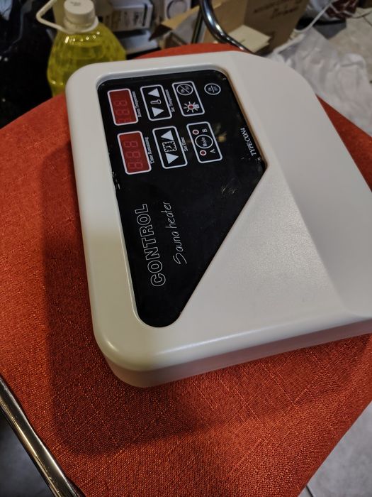 Дигитален контролер за сауна, 40-105C, 3-9KW, бял