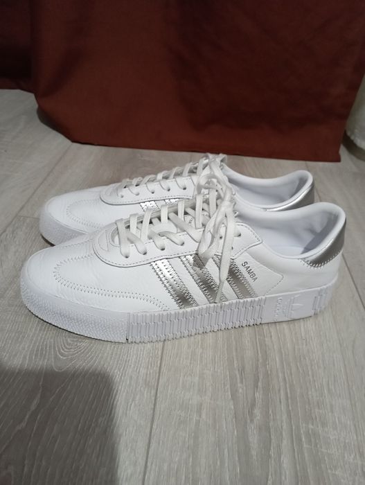 Adidas Sambarose alb